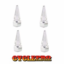 4 Billet Sil Aluminum Spike Tire Air Valve Stem Caps For Car Truck Trailer Suv 4 Billet Sil Aluminum Spike Tire Air Valve Stem Caps For Car Truck Trailer Suv