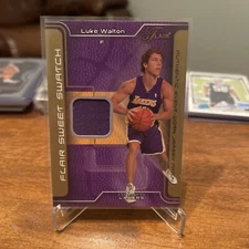 2003-04 Flair Sweet Swatch LUKE WALTON Gold Jersey Patch card SSP-LW  8/50
