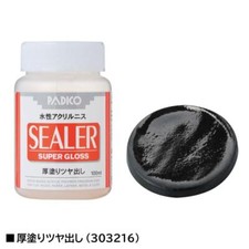 Padico Paint Water-Based Acrylic Varnish Sealer Super Gloss 100ml 303216