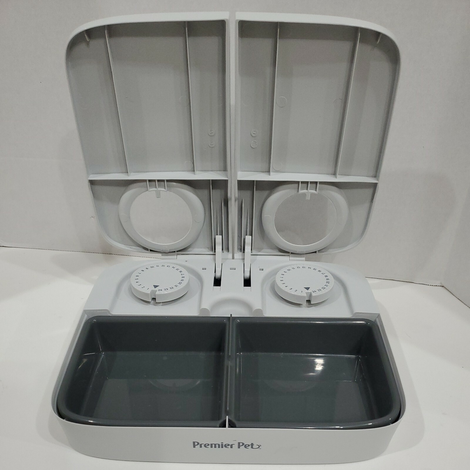Dispenser Dish Double Bowl