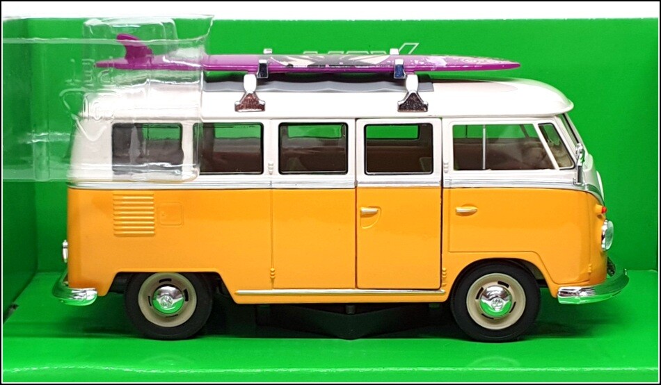 WELLY 1963 Volkswagen Bus フォルクスワーゲン ラジコン Welly Volkswagen Bus 1963 T1 Model Car | Thimble Toys