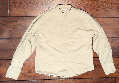 Ace Boon South Korea Women's Camp Collar Button-Up Blouse Size Small