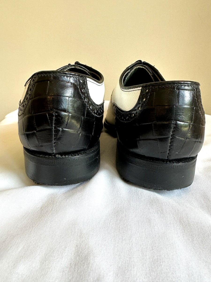 Vintage Footjoy Classics Dry Mens Golf Shoes 51498 White  display picture 3