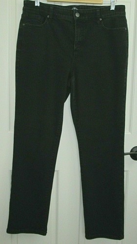 St Johns Bay Black Straight Leg Jeans 