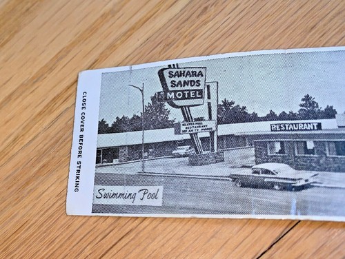 Vintage SAHARA SANDS MOTEL Matchbook Cover TUCUMCARI New Mexico - Picture 2 of 4
