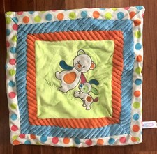 Mary Meyer Confetti Cozy Baby Blanket Bear  Dog 16" x 16"
