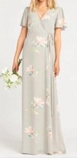 Summer Wrap Dress Show Me Your Mumu Sophia Small Lily Showers Gray Bridesmaid