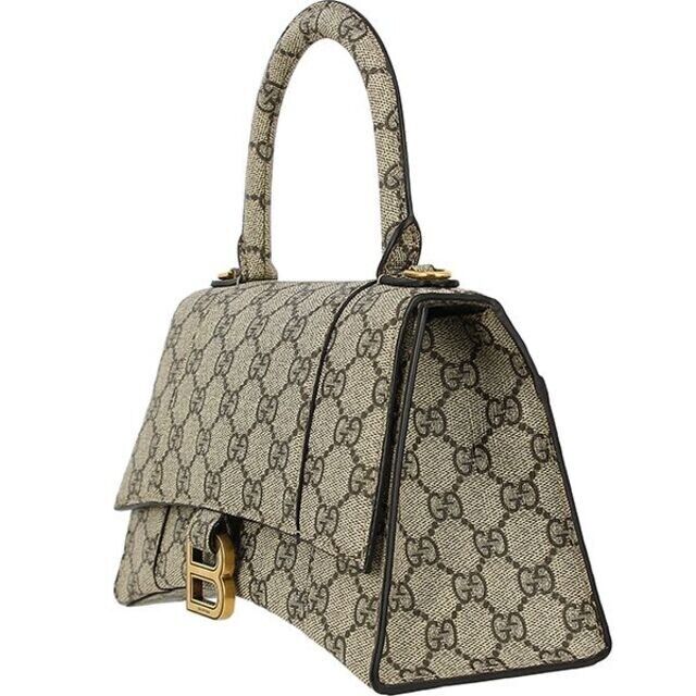 Gucci x Balenciaga The Hacker Project Small Hourglass Bag Beige/Ebony