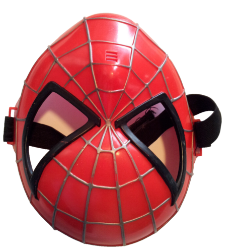Marvel 2004 Spiderman Face Mask Spider Man Movie Child Size Pretend Play Plastic - Picture 3 of 12