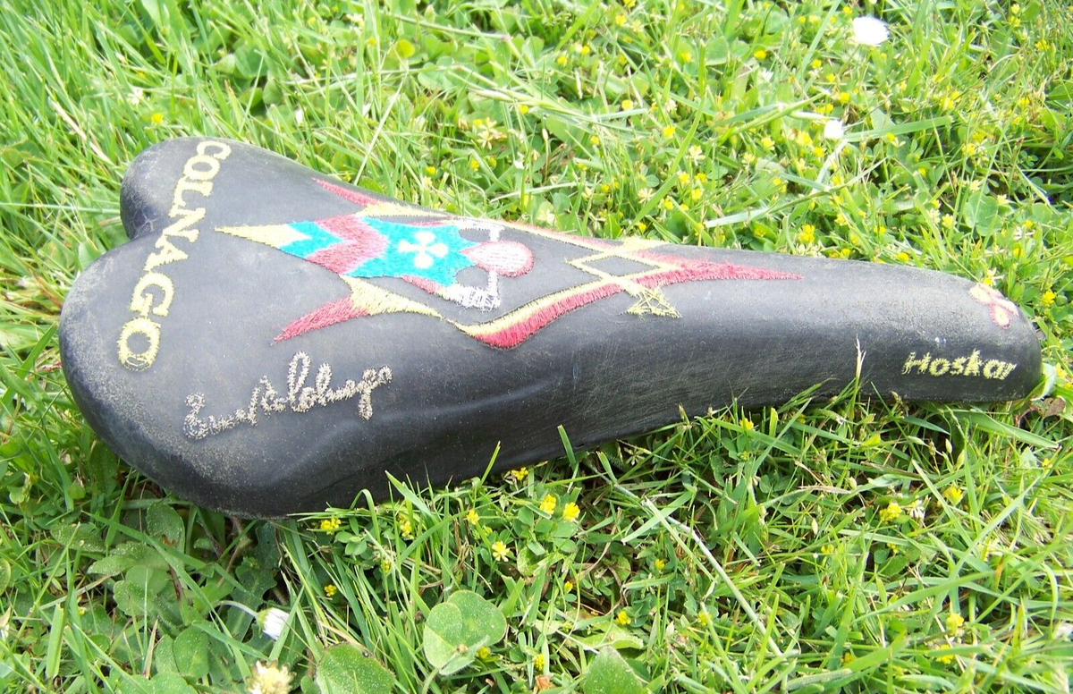 Vintage San Marco Colnago Embroidered Leather Saddle | eBay