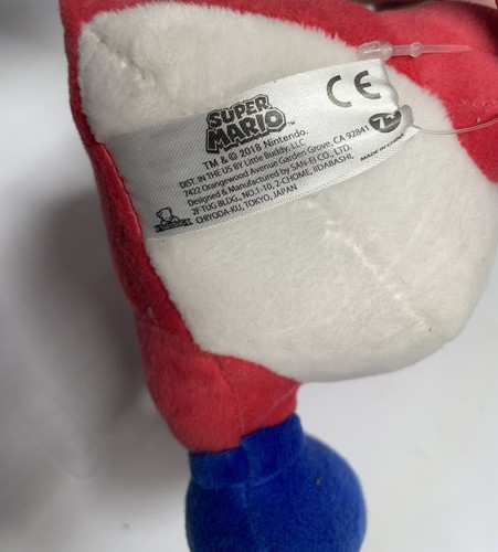 Juguete de peluche rojo de 7"" Yoshi Super Mario Brothers Nintendo nuevo con licencia auténtico - Imagen 7 de 14