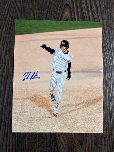 Marek Houston Autographed Signed Photo 8x10 Wake Forest Baseball - 第 1/2 張圖片