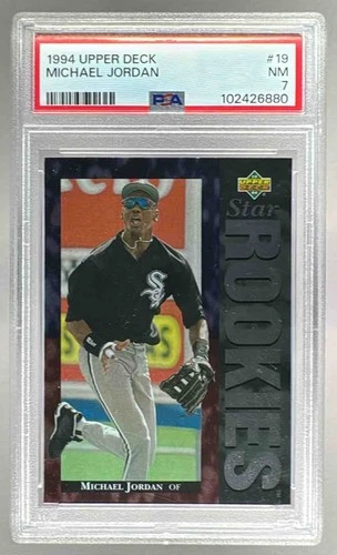 102426880 Michael Jordan 1994 Upper Deck #19 Rookie RC PSA 7