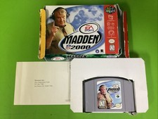 Madden NFL 2000 (Nintendo 64, 1999) W/ Reg Card No Manual Tested & Working