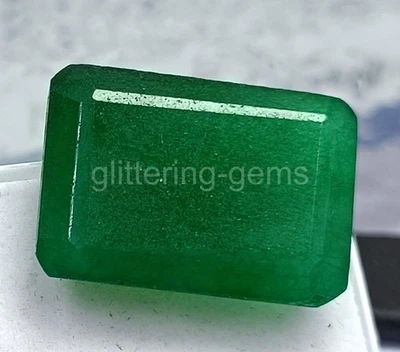 Natural Zambian Green Emerald 14Ct Emerald Cut Loose Gemstone IGL Certified 5DNB - Image 1 of 4