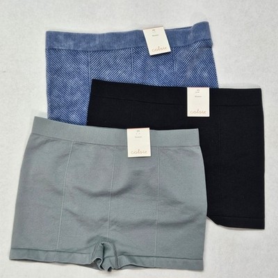 3 Colsie Girls XS Boyshort Underwear Blue Black Grey Seamless Comfort 3P Bundle