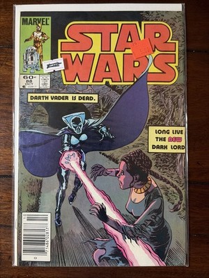 STAR WARS #88 NEWSSTAND Edition Sci Fi  Darth Vader Is Dead  Marvel Comics