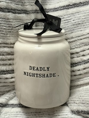 Rae Dunn Disney Jack Skellington Sally Deadly Nightshade Cookie Jar Halloween