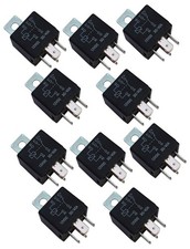 10 Lot Omega AU-7 12VDC Relays 30 / 40 AMP SPDT Single Pole Double Throw