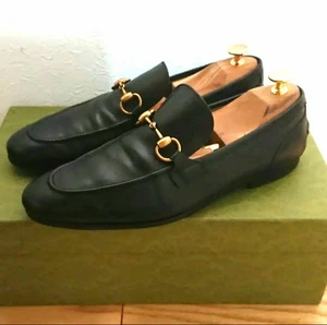 Mocassins homme 9.0US Gucci Horsebit Jordaan noir 8