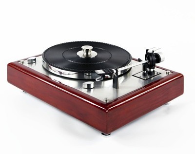 Refurbished Thorens TD165 Turntable Cherry Wood Mahogany Stained