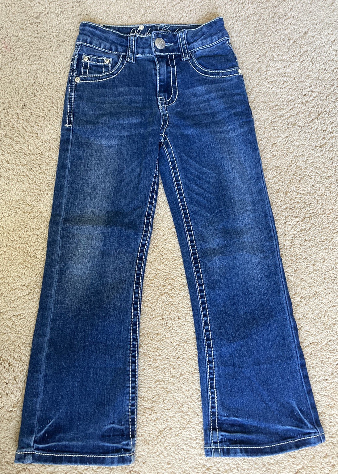 Girls Size 6 Western Cowgirl Rhinestone Bling Euc