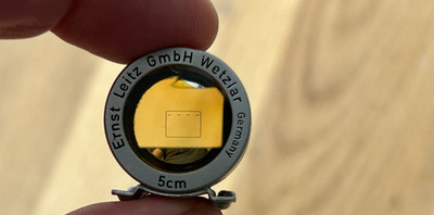 Leica Leitz Aufstecksucher 5cm SBOOI mit gelb - Filter. Yellow