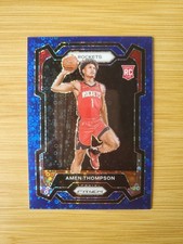 2023-24 Panini Prizm - Amen Thompson #150 Blue Disco Prizm /150 (RC) Rookie