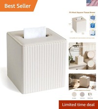 Luxurious PU Leather Tissue Box Cover: Square Design for Elegant Decor