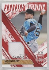 2019 Panini Elite Extra Edition Prospect Materials Red 42/49 Nick Neidert s3g