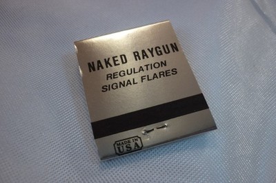 NAKED RAYGUN PUNK ROCK GROUP RARE MATCHBOOK '' REGULATION SIGNAL FLARES '' USA