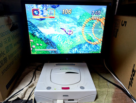 Sega Saturn White Console Enjoy 3 Shiro Disk Nights Box Manual