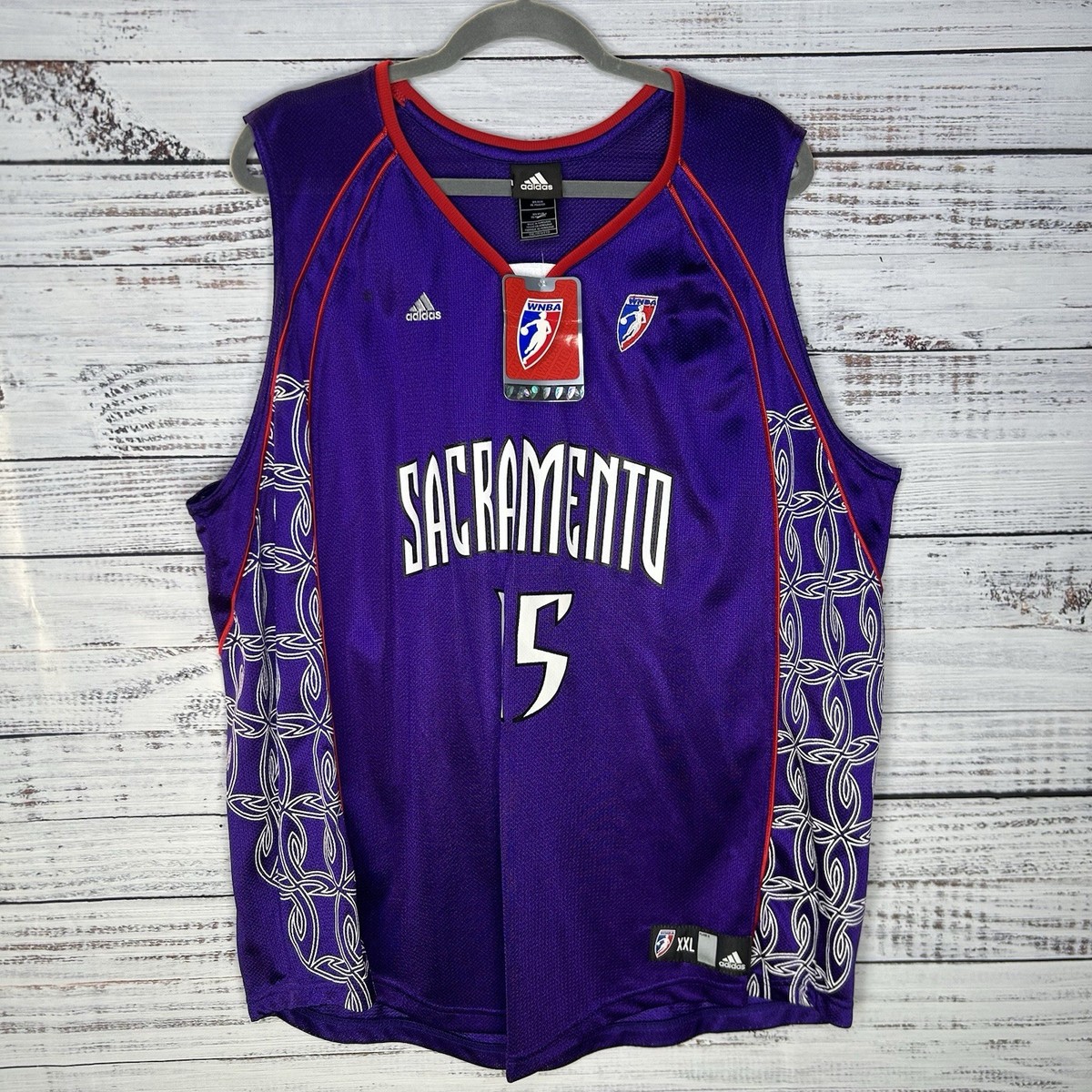 New Vintage Adidas Sacramento Monarchs Laura Harper #15 WNBA