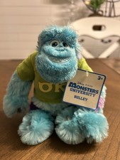 SULLEY Plush 9  NWT Monsters Inc Disney Store Pixar Monsters University
