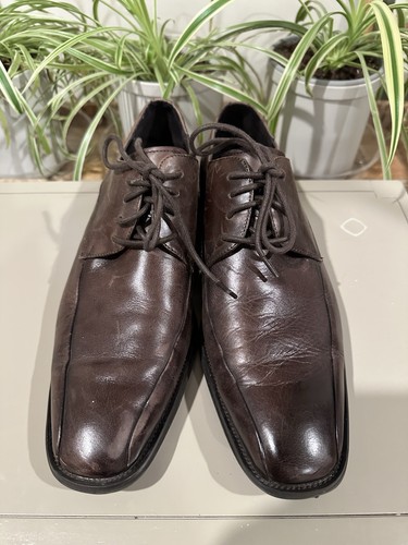 ⭐️⭐️ Kenneth Cole Men’s Leather Oxfords Shoes Silver Technology 9.5 M Fancy That - Imagen 2 de 8