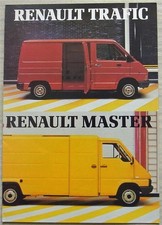 RENAULT TRAFIC & MASTER Vans Sales Brochure 1981