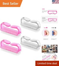 Handle Grip Nail Brush - 4 Pack, Color-17