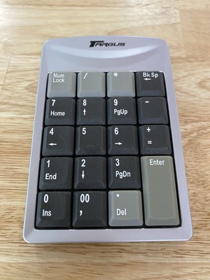 Targus Bluetooth Wireless Portable Numeric Keypad AKP01US W/ Receiver Silver 