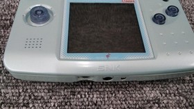 SNK NEOGEO Pocket Pearl Blue Portable Game Console Box Japan Import Work Tested