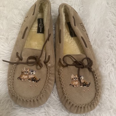 Jürgen Scholz ''Cutie Cat'' Women's Suede Moccasins Size Us10