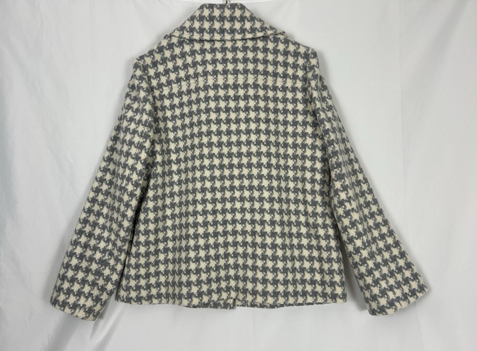 Pendleton Houndstooth Blue And White Wool Lined C… - image 5
