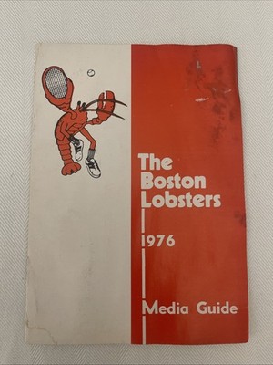 Vintage 1976 The Boston Lobsters Tennis Media Guide Robert Kraft President