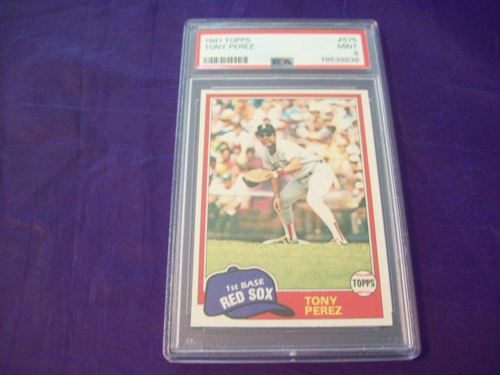 1981 TOPPS #575 TONY PEREZ PSA 9