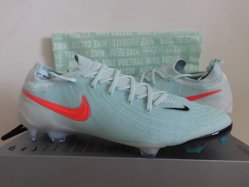 Nike Phantom Gx II 2 Elite Fg Verde Como Nuevo-Rojo Atómico-Noir Talla 9 [FJ2559-300] Foto 2 de 4