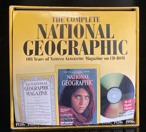 NATIONAL GEOGRAPHIC - 112 YEARS - 32-CD-ROM BOXED SET - CD-ROM - Picture 1 of 6