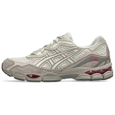 Asics GEL NYC Anti Slip Wear Resistant Low Top Running Shoes Unisex Greige MT