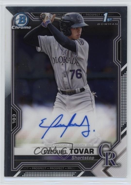 2021 Bowman Chrome Prospect Auto Ezequiel Tovar #CPA-ETO