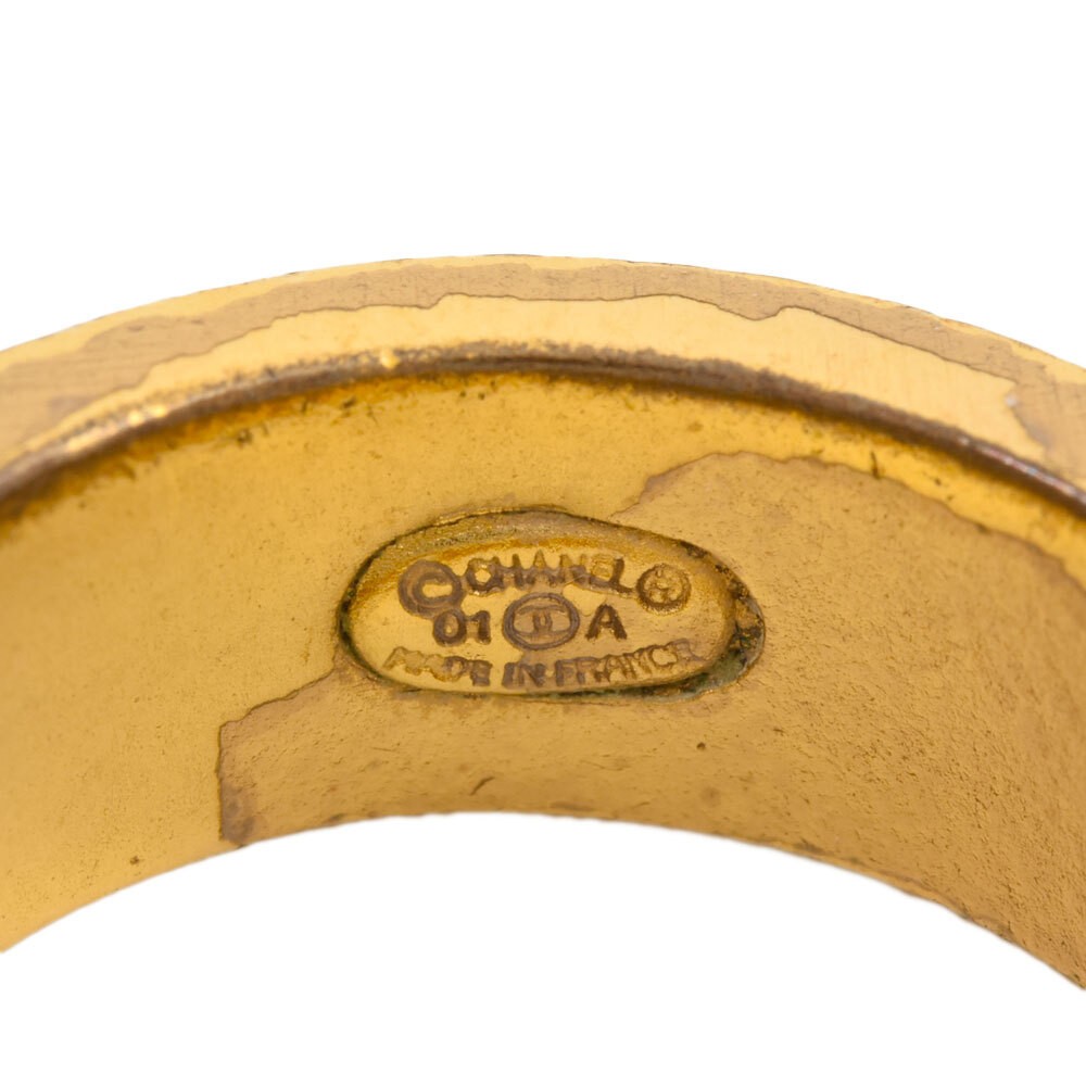 CHANEL COCO Pattern Ring Approximately Size 12 01… - image 4