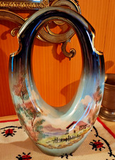 Vaso Ceramica ALFA Dipinto A Mano *CB