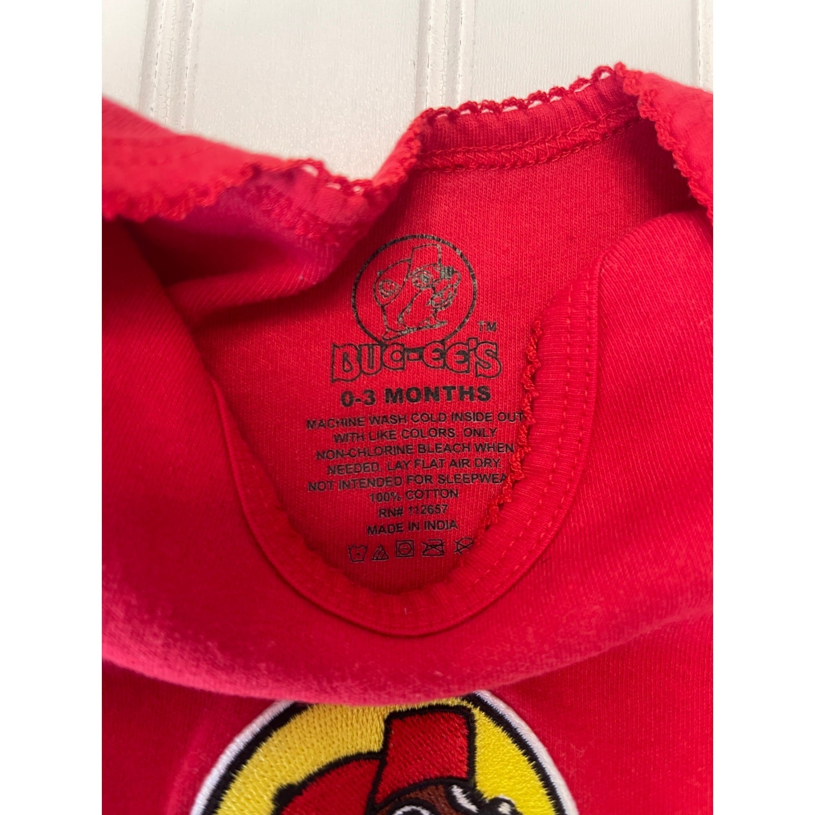 Buc-cee's Red Bodysuit Dress - Size Baby Girl's 0-3 Months